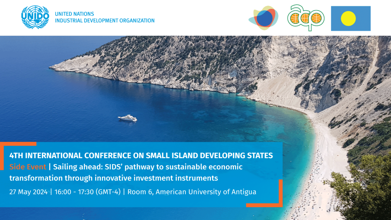 4th International Conference on Small Island Developing States Side Event Banner