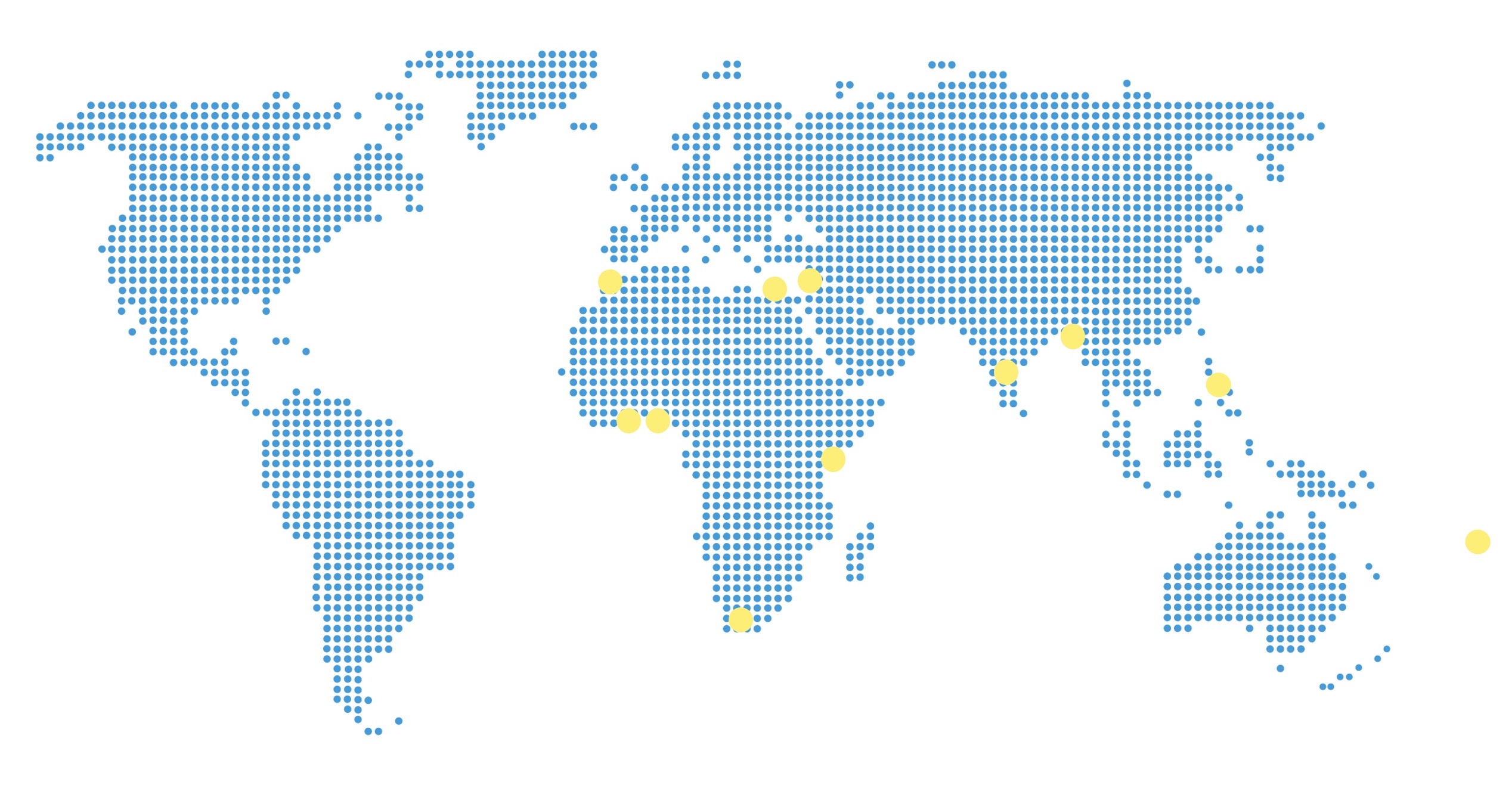 Plastic circular economy locations map